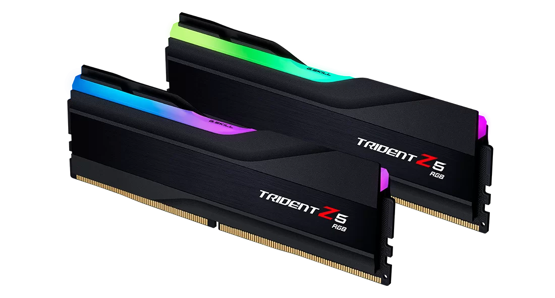 G Skill Trident Z5 RGB DDR5 32GB (2x16GB) 6800Mhz Intel XMP Memory Kit (RAM),CL34-45-45-108 1.40V,Black-GC