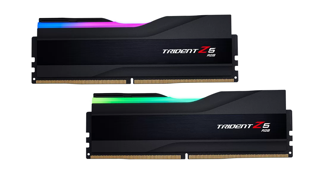 G Skill Trident Z5 RGB DDR5 32GB (2x16GB) 6800Mhz Intel XMP Memory Kit (RAM),CL34-45-45-108 1.40V,Black-GC