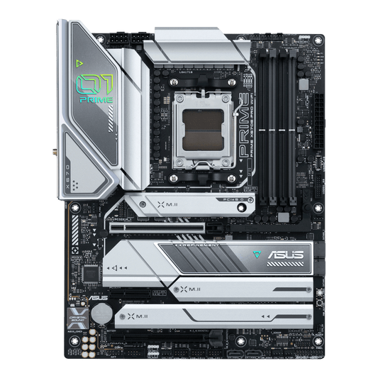 Asus Prime X670E-Pro Wifi DDR5 ATX Motherboard, Socket AM5, AMD X670 Chipset, Max 128GB Memory, PCIe 5.0, Realtek 2.5Gb Ethernet, LAN Guard, Wi-Fi 6E, Bluetooth v5.2 | 90MB1BL0