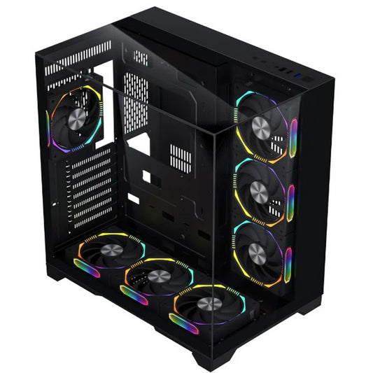 WJCoolman Robin 1 Vision PC Case 4 ARGB Fans  Black