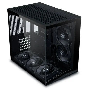 Lian Li O11D Mini V2 Flow Gaming Case Black (with 5 pcs of non RGB fans) - G99.O11DMIV2FX.BLK.00