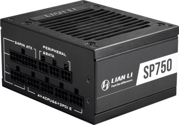 Lian Li SP750 750W 80 Plus Gold Certified Power Supply, Fully Modular, Active PFC, SFX Form Factor | G89.SP750B.00UK-GC