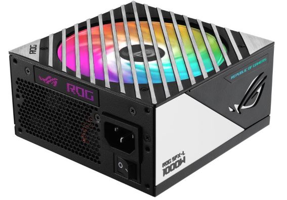 ASUS ROG LOKI SFX-L 1000W POWER SUPPLY UNIT, 80 PLUS PLATINUM, FULLY MODULAR, PCIE GEN 5.0, 120MM ARGB-ILLUMINATED FAN & AURA SYNC, ROG HEATSINKS, 0DB FAN BUTTON, BLACK | 90YE00N1-B0NA00