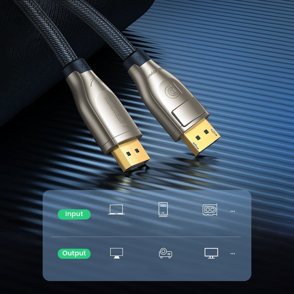 Ugreen DisplayPort  DP112 DP1.4 8K 2m - black