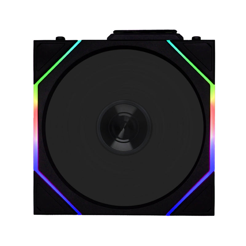 Lian-Li UNI FAN TL 120 Reverse Blade Wireless Case Fan, 120mm Fan Size, 2300 RPM Fan Speed, 83.4 CFM Fan Airflow, Fluid Dynamic Bearing Type, PBT & PA66 Material, Singe Pack, Black | 12RTL1W1B