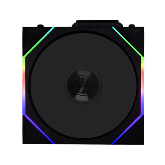 Lian-Li UNI FAN TL 120 Reverse Blade Wireless Case Fan, 120mm Fan Size, 2300 RPM Fan Speed, 83.4 CFM Fan Airflow, Fluid Dynamic Bearing Type, PBT & PA66 Material, Singe Pack, Black | 12RTL1W1B