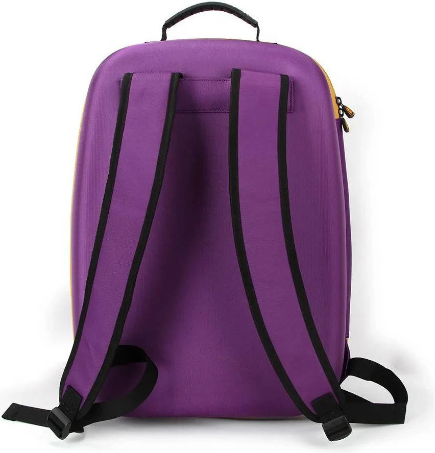 DeadSkull PS5 Carrying Backpack, Polyester & EPE Material, Canvas Shell, Dacron Lining, Shockproof, Dustproof, Purple