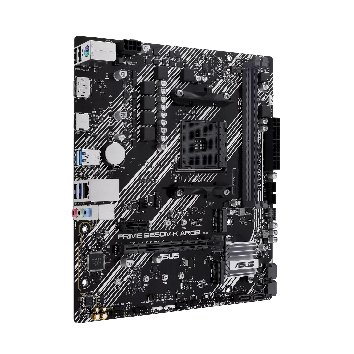 ASUS Prime B550M-K AMD B550 Socket AM4 Micro ATX DDR4-SDRAM Motherboard-GC