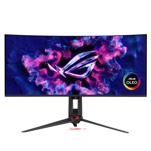 ASUS ROG Swift OLED PG34WCDN Curved Gaming Monitor, 34" QD OLED Display, WQHD Resolution, 360Hz Refresh Rate, 0.03ms (GtG) Response Time, 1800R Curvature, Black | 90LM0CU0-B01971