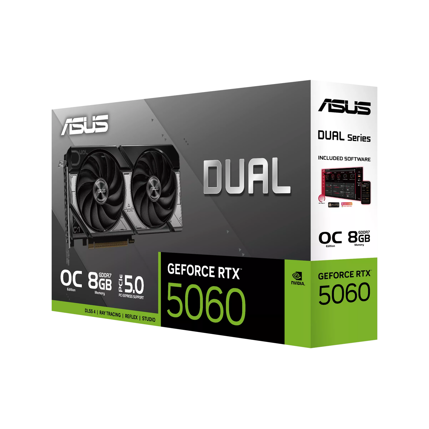 ASUS Dual GeForce RTX™ 5060 8GB GDDR7 OC Edition-90YV0N12-M0NA00