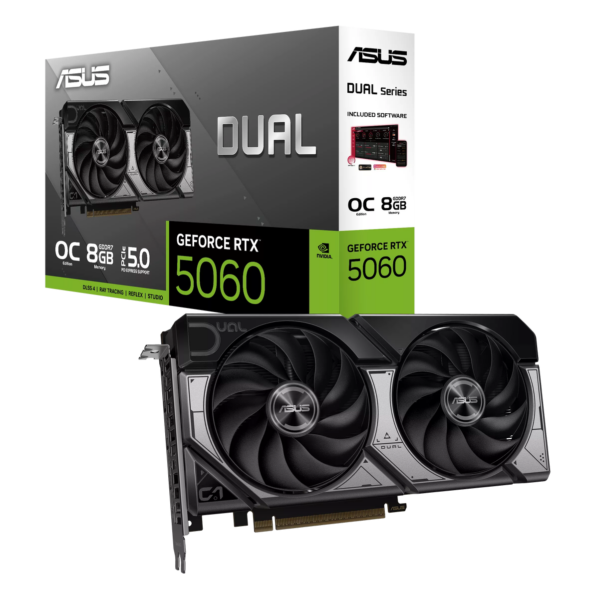 ASUS Dual GeForce RTX™ 5060 8GB GDDR7 OC Edition-90YV0N12-M0NA00