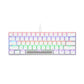 GamerTek Alpha Pack 3-in-1 Gaming Bundle White - Mechanical Keyboard, Gaming Mouse & Mouse Pad