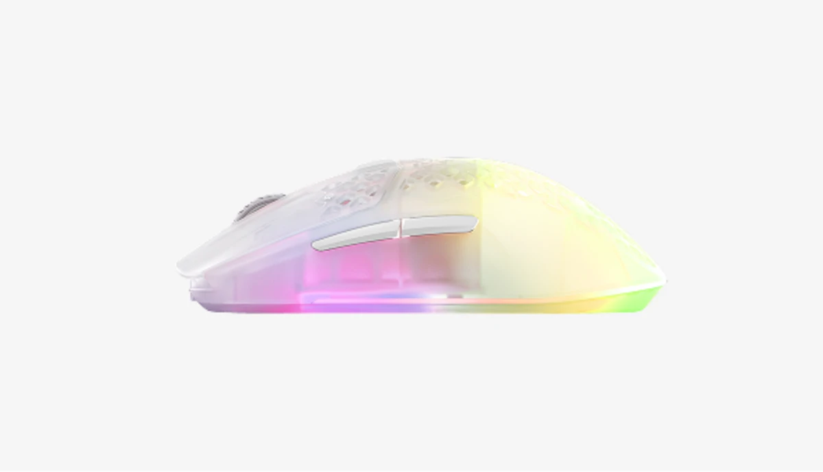 SteelSeries Aerox 3 Wireless Ultra-Lightweight Gaming Mouse - Ghost White