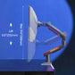 NB F5-GR RGB Gaming Monitor Arm | Gas Spring, 360° Rotation, 32–60 Inch Screens, up to 20kg – Dark Red