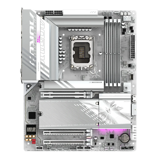 Gigabyte Z890 Aorus Elite Wi-Fi 7 Ice LGA 1851 DDR5 ATX Motherboard, 4x Dimm Slot, Up To 256gb Max Memory, Wi-Fi7 & Bt5.4, Pcie 5.0 X16, 4x M.2 Slot, White | Z890 A Elite Wifi7 Ice-GC