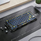 GravaStar Mercury K1 Lite Mechanical Gaming Keyboard, 75% Gasket Hot Swappable Custom Keyboard, Pre-lubed Linear Switches Mechanical Keyboard, RGB Backlit Wireless Keyboard - Transparent Black | GS K1 LITE_XTAL_BLK