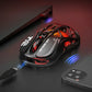 GravaStar Mercury M2 Wireless Gaming Mouse with 26,000 DPI, PAW3395DM Sensor -79g Lightweight Hollowed-Out Design -5 Programmable Buttons -5 Dynamic Lightsync RGB - Transparent Black