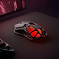 GravaStar Mercury M2 Wireless Gaming Mouse with 26,000 DPI, PAW3395DM Sensor -79g Lightweight Hollowed-Out Design -5 Programmable Buttons -5 Dynamic Lightsync RGB - Transparent Black
