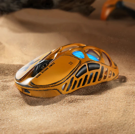 GRAVASTAR MERCURY X  Special Edition Battle Worn-Yellow  MAGNESIUM ALLOY WIRELESS GAMING  MOUSE,GSX_YLW