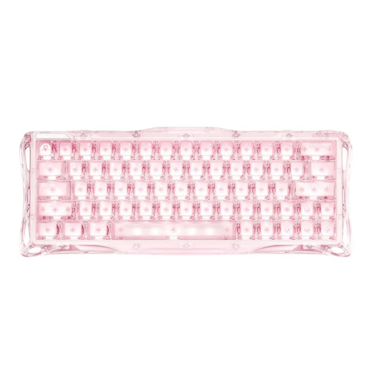 GravaStar Mercury V60 Hall Effect Magnetic Gaming Keyboard, 8kHz Polling Rate, UFO Magnetic Switches, 60% Compact Layout, Transparent Design, , Crystal Rose | GS V60_XTAL_PNK