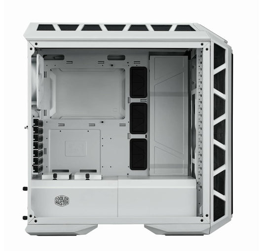 COOLER MASTER MASTERCASE H500P MESH WHITE ARGB AIRFLOW ATX MID-TOWER, DUAL 200MM CUSTOMIZABLE ARGB LIGHTING FANS, MESH FRONT PANEL, AND TEMPERED GLASS SIDE PANEL (MCM-H500P-WGNN-S01)