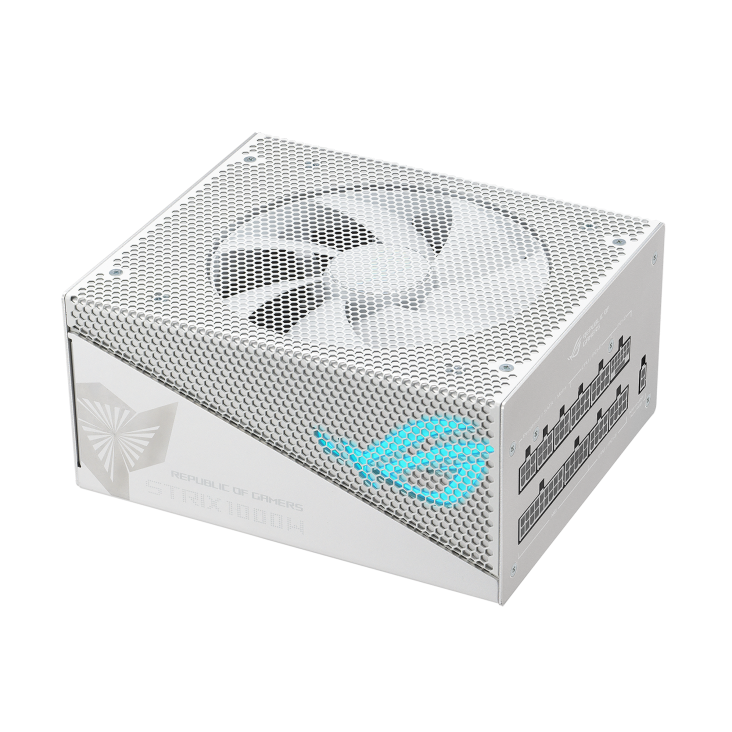 ASUS ROG Strix 1000W Gold Aura White Edition Power Supply,Fully Modular Power Supply, 80+ Gold Certified, ATX 3.0,Cybenetics Lambda A+ Certification, PCIe Gen 5.0 Ready, Aura Sync,White
