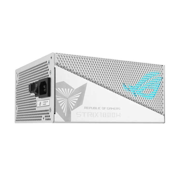 ASUS ROG Strix 1000W Gold Aura White Edition Power Supply,Fully Modular Power Supply, 80+ Gold Certified, ATX 3.0,Cybenetics Lambda A+ Certification, PCIe Gen 5.0 Ready, Aura Sync,White