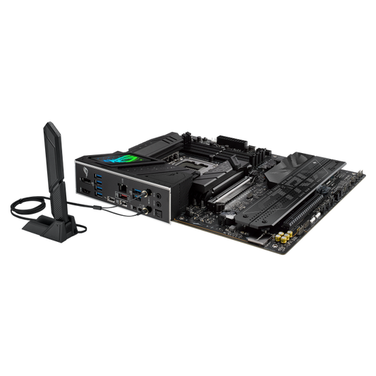 ASUS ROG STRIX B860-F GAMING WIFI ATX Motherboard for Intel Core Ultra Series 2 LGA1851, B860 Chipset, DDR5 9066MHz (OC), PCIe 5.0 x16, 4× M.2 NVMe, Thunderbolt 4, Wi-Fi 7, 2.5GbE LAN, SupremeFX Audio, HDMI 2.1 & DisplayPort Games Corner 