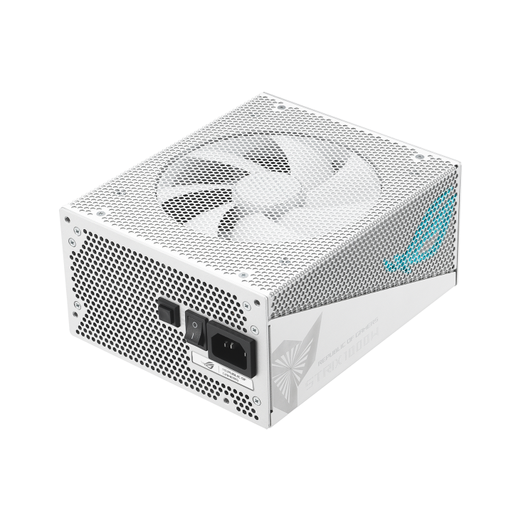 ASUS ROG Strix 1000W Gold Aura White Edition Power Supply,Fully Modular Power Supply, 80+ Gold Certified, ATX 3.0,Cybenetics Lambda A+ Certification, PCIe Gen 5.0 Ready, Aura Sync,White