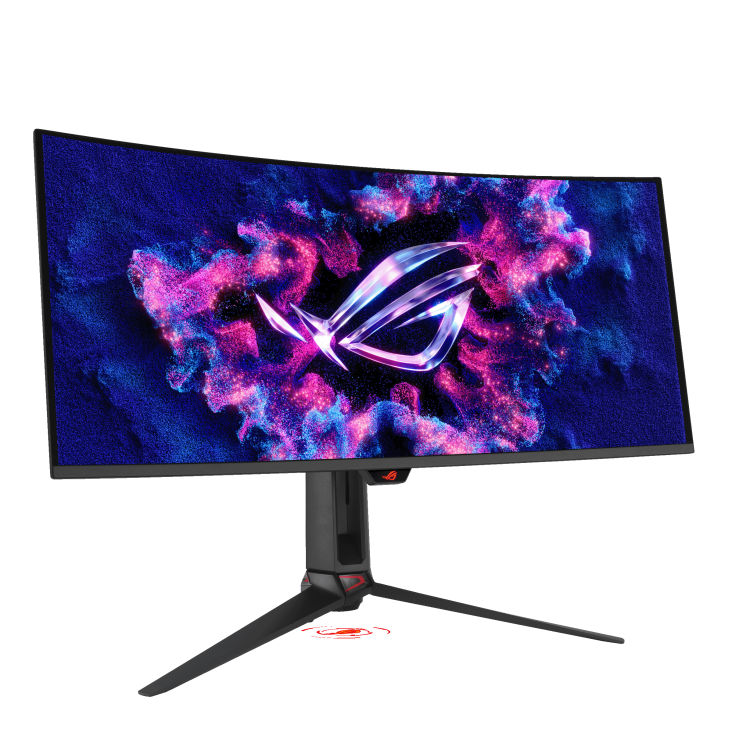 ASUS ROG Swift OLED PG34WCDN Curved Gaming Monitor, 34" QD OLED Display, WQHD Resolution, 360Hz Refresh Rate, 0.03ms (GtG) Response Time, 1800R Curvature, Black | 90LM0CU0-B01971