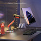 NB F5-GR RGB Gaming Monitor Arm | Gas Spring, 360° Rotation, 32–60 Inch Screens, up to 20kg – Dark Red