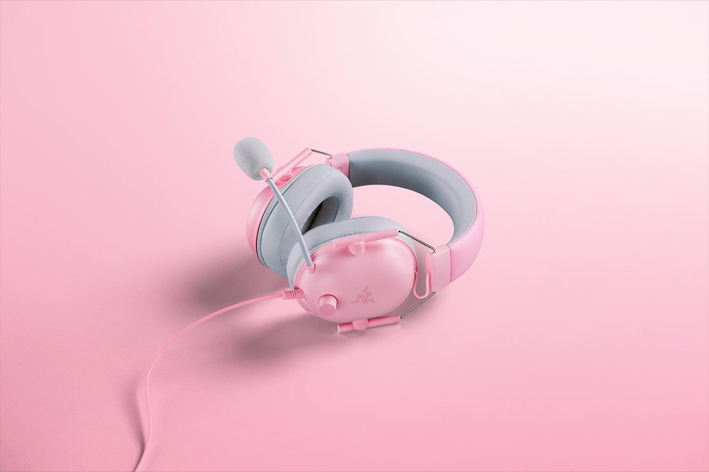 Razer BlackShark V2 X Quartz Pink Gaming Headset with 7.1 Surround Sound