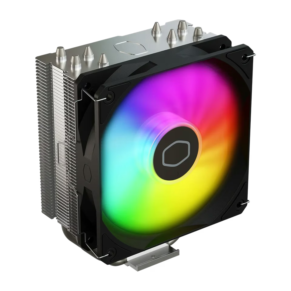 Cooler Master Hyper 212 Spectrum V3 CPU ARGB Air Cooler, 120mm PWM Fan, 4x Heat Pipes, 152mm Tall, Brackets AMD Ryzen AM5/AM4, Intel LGA1700/1200 RR-S4NA-17PA-R1