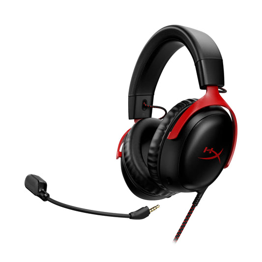 HyperX Cloud III Gaming Headset Black,Red-2-Year Warranty Games Corner 