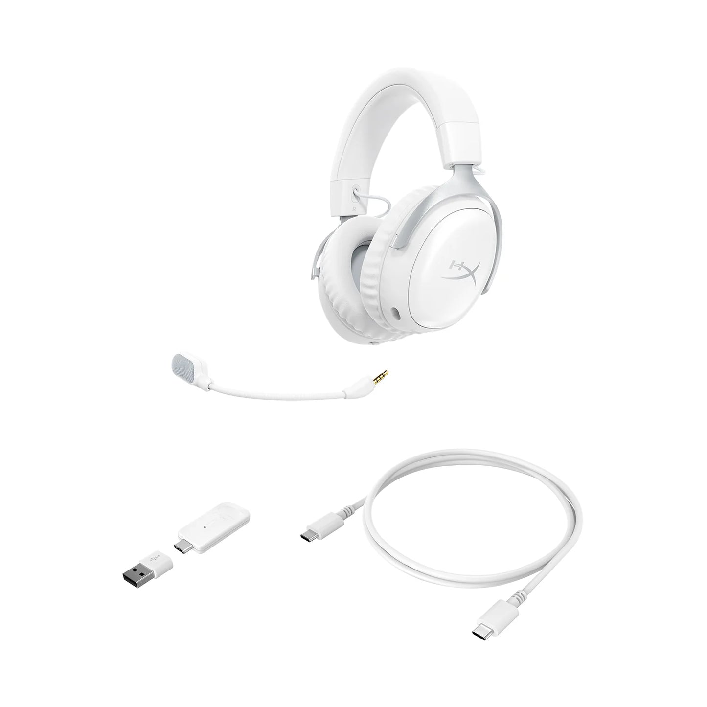 HyperX Cloud III S Wireless Gaming Headset-White