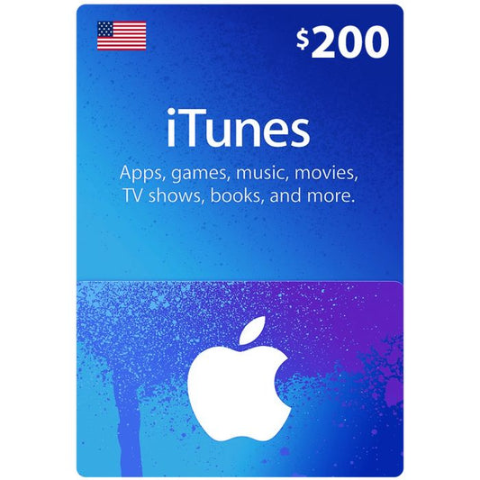 iTunes Gift Card $200 (US) - Instant Delivery