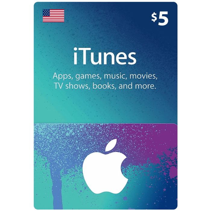 iTunes Gift Card $5 (US) - Instant Delivery
