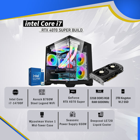 Gaming Build, Intel Core i7, GeForce RTX 4070 Super