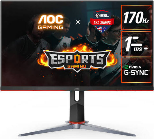 AOC 27 Curved Frameless Ultra-Fast Gaming Monitor, FHD 1080p, 0.5ms 240Hz,  FreeSync, HDMI/DP/VGA, Height Adjustable, 3-Year Zero Dead Pixel Guarantee,  Black, 27 FHD Curved (C27G2Z) 
