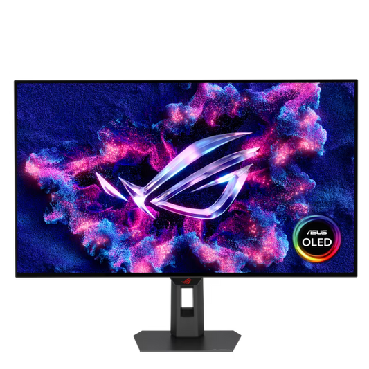 ASUS ROG ROG Strix OLED XG32UCWMG 32-inch Gaming monitor, 4K TrueBlack Glossy OLED, dual mode (4K@240Hz, FHD@480Hz), 0.03ms (GTG), G-SYNC compatible, custom heatsink, OLED Care Pro, Neo Proximity Sensor, VESA DisplayHDR 400 True Black | 90LM0BW0-B01371 Games Corner 