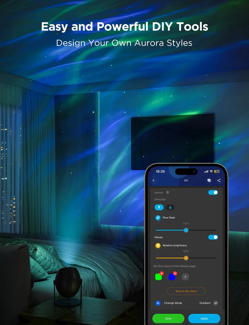 Govee Star Light Projector H6093 RGBW Smart Galaxy Projector with Wi-Fi, Bluetooth & Matter