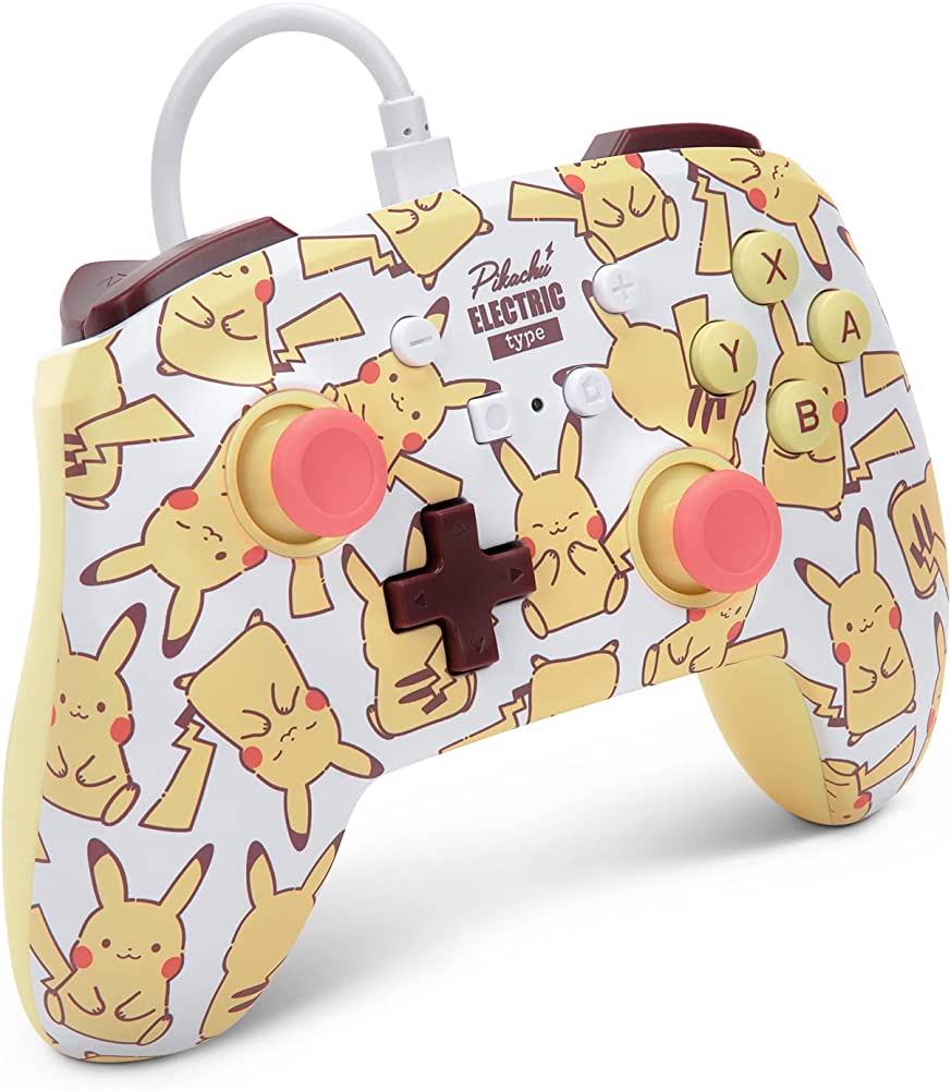 PowerA Enhanced Wired Controller for Nintendo Switch – Pikachu Blush