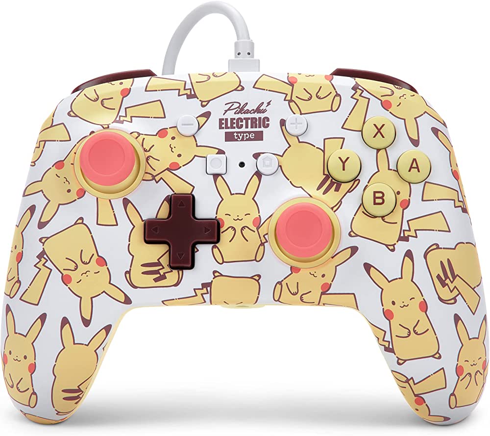 PowerA Enhanced Wired Controller for Nintendo Switch – Pikachu Blush