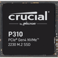 Crucial P310 2TB PCIe Gen4 NVMe 2230 M.2 SSD