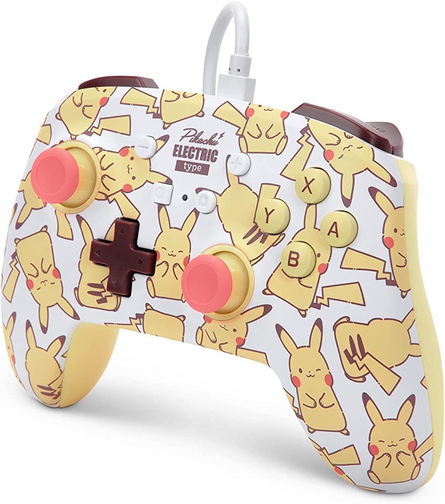 PowerA Enhanced Wired Controller for Nintendo Switch – Pikachu Blush