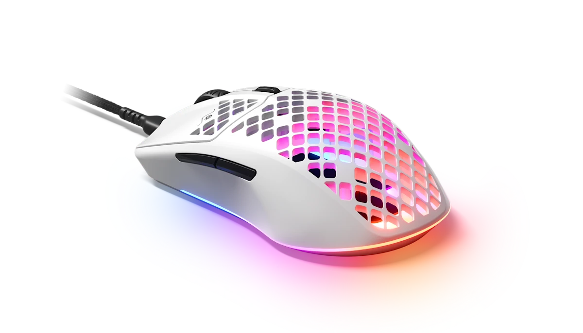 SteelSeries Aerox 3 Wired Ultra-Lightweight Gaming Mouse - Snow