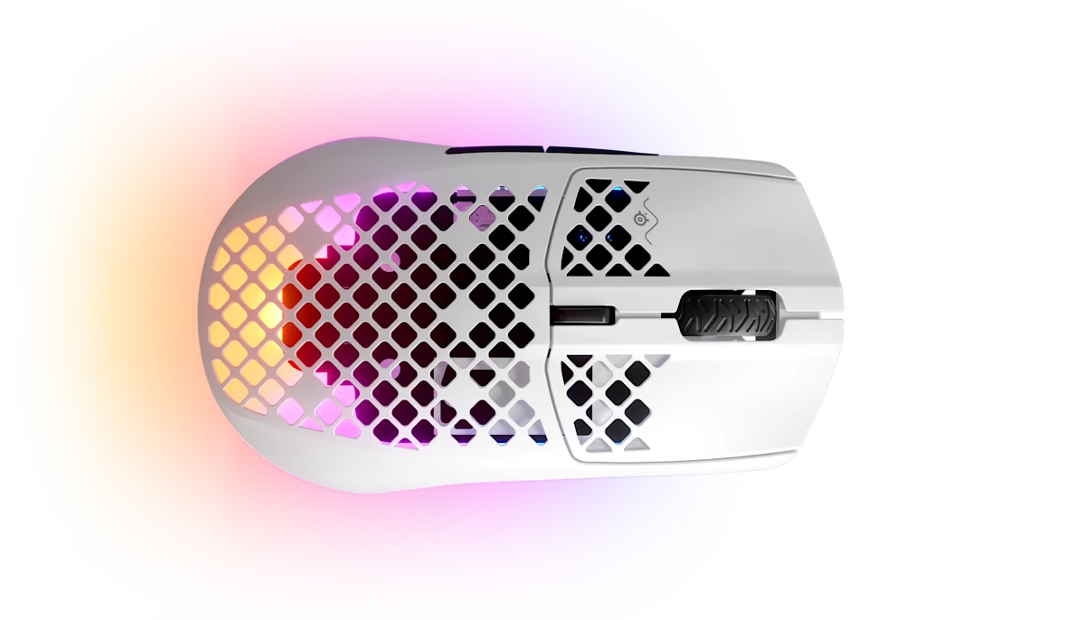 SteelSeries Aerox 3 Wireless Ultra-Lightweight Gaming Mouse - Snow