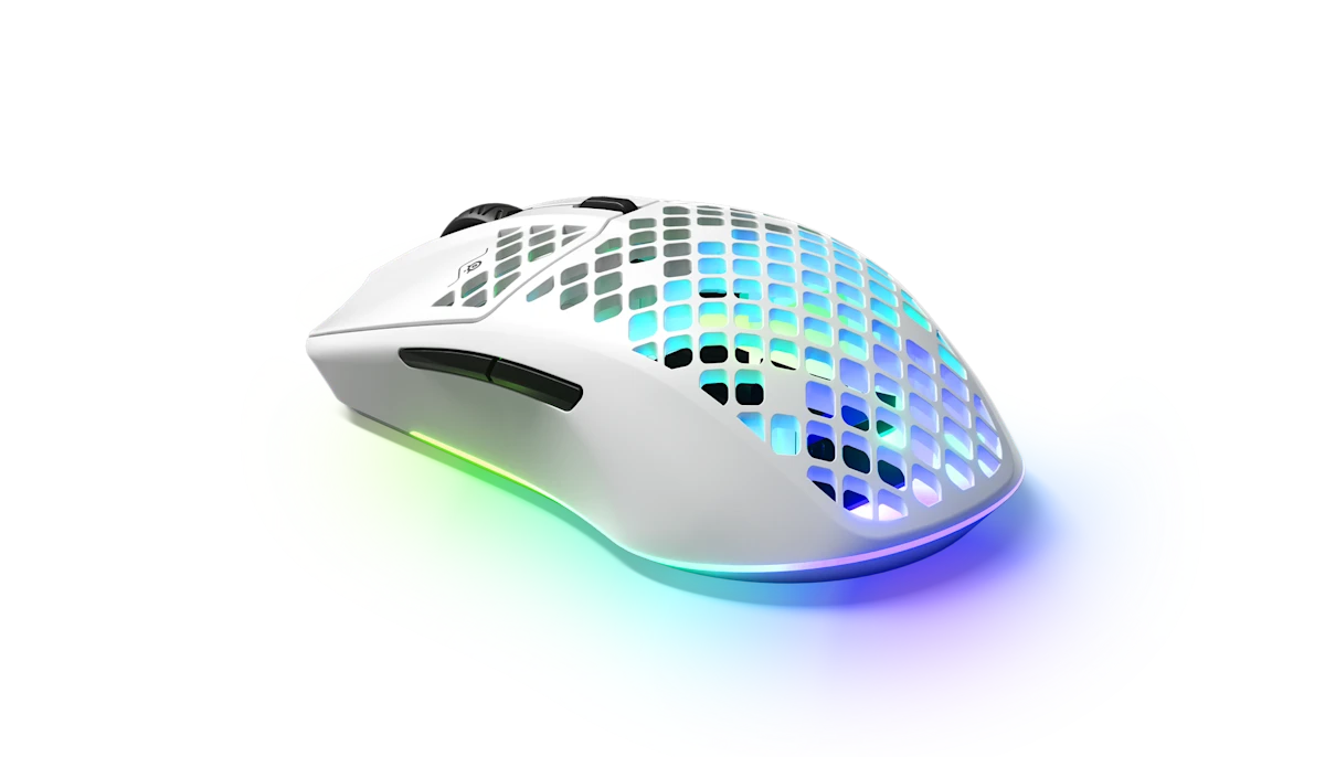SteelSeries Aerox 3 Wireless Ultra-Lightweight Gaming Mouse - Snow