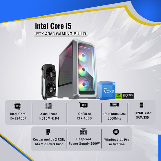 Gaming Build, Intel Core i5, GeForce RTX 4060