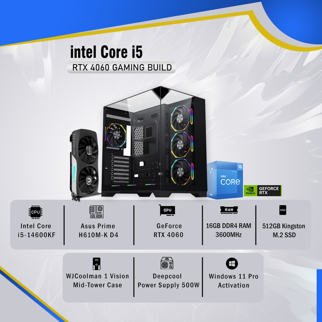 Gaming Build, Intel Core i5, GeForce RTX 4060